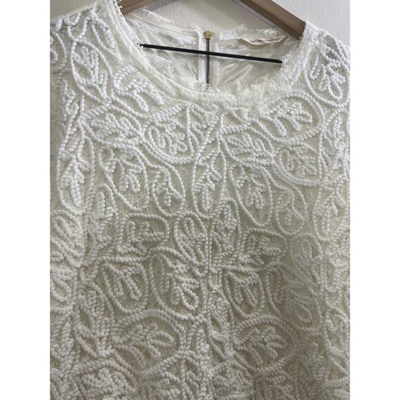 Romance Cottagecore Prairie Lace 3D Embroidery Floral Top L Regency Fairy Dainty - Picture 7 of 16